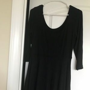 Black skater style dress